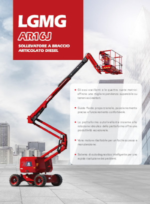 Kołowe przegubowe podnośniki koszowe LGMG  AR16J