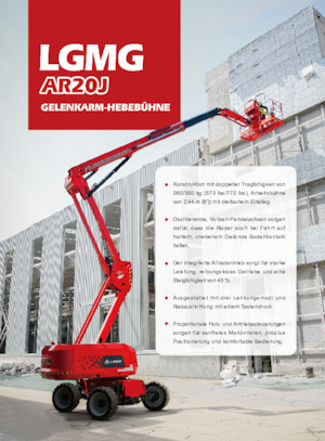 Kołowe przegubowe podnośniki koszowe LGMG  AR20J
