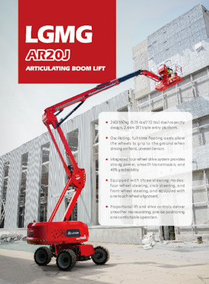 Kołowe przegubowe podnośniki koszowe LGMG  AR20J