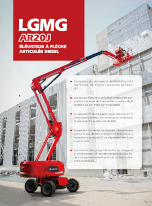 Kołowe przegubowe podnośniki koszowe LGMG  AR20J