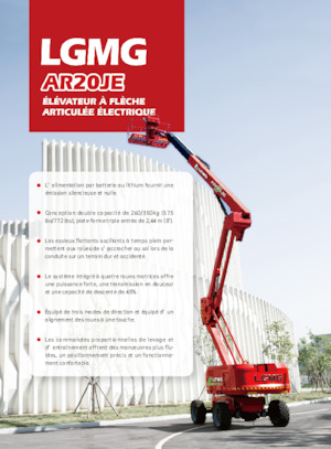 Kołowe przegubowe podnośniki koszowe LGMG  AR20JE