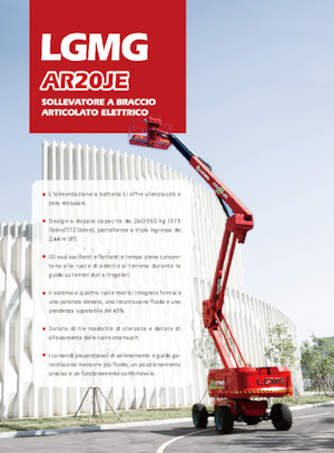 Kołowe przegubowe podnośniki koszowe LGMG  AR20JE