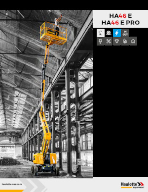Kołowe przegubowe podnośniki koszowe Haulotte HA46 E
