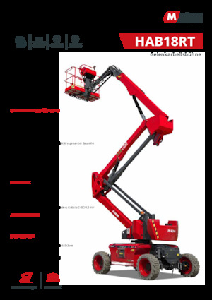 Kołowe przegubowe podnośniki koszowe MAGNI HAB18RT