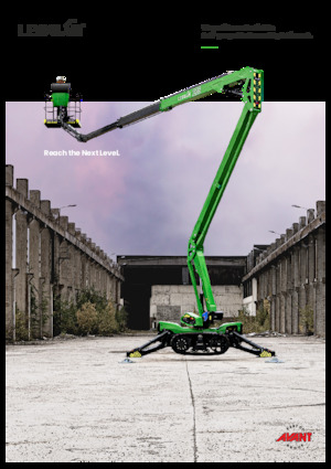 Kołowe przegubowe podnośniki koszowe Avant Tecno Leguan 225