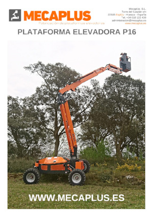 Kołowe przegubowe podnośniki koszowe Mecaplús P16