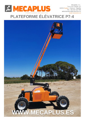 Kołowe przegubowe podnośniki koszowe Mecaplús P7-4