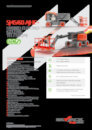 Kołowe przegubowe podnośniki koszowe Skyjack SJ60 AJHE+