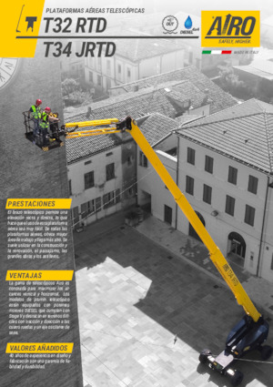 Kołowe teleskopowe platformy robocze AIRO T32 RTD