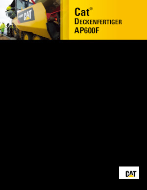 Kołowa betoniarka drogowa Caterpillar AP600F