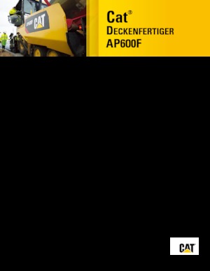Kołowa betoniarka drogowa Caterpillar AP600F