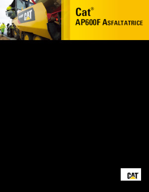 Kołowa betoniarka drogowa Caterpillar AP600F