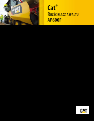 Kołowa betoniarka drogowa Caterpillar AP600F