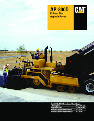 Kołowa betoniarka drogowa Caterpillar AP800D