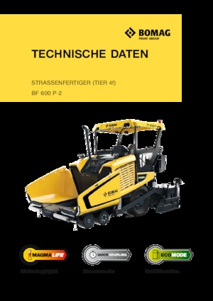 Kołowa betoniarka drogowa Bomag BF 600 P-2 S 600
