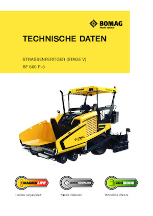 Kołowa betoniarka drogowa Bomag BF 600 P-3 S 600