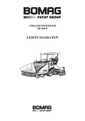 Kołowa betoniarka drogowa Bomag BF 600 P-HSE