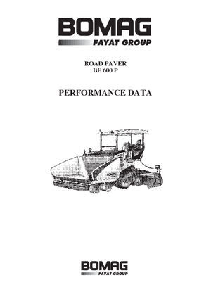 Kołowa betoniarka drogowa Bomag BF 600 P-HSE