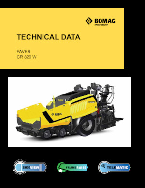 Kołowa betoniarka drogowa Bomag CR 820 W