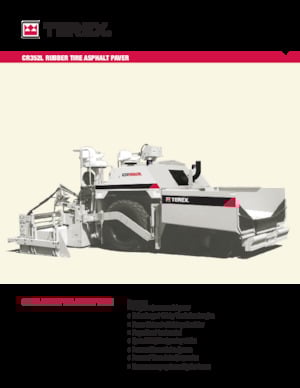 Kołowa betoniarka drogowa Terex CR352L