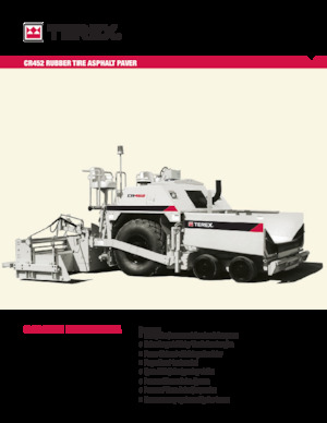 Kołowa betoniarka drogowa Terex CR452