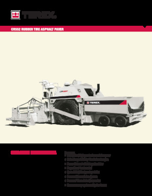 Kołowa betoniarka drogowa Terex CR552