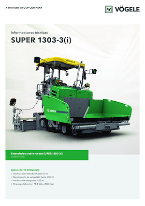 Kołowa betoniarka drogowa Vögele Super 1303-3i
