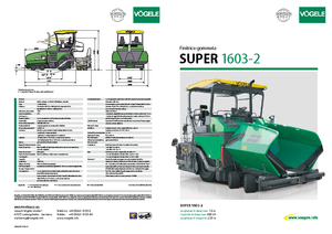 Kołowa betoniarka drogowa Vögele Super 1603-2