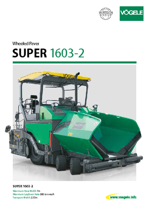 Kołowa betoniarka drogowa Vögele Super 1603-2
