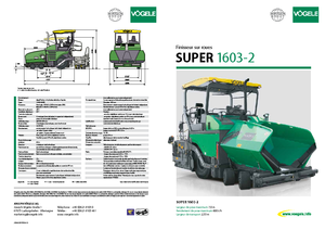 Kołowa betoniarka drogowa Vögele Super 1603-2