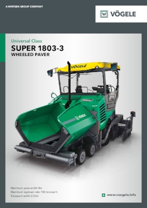 Kołowa betoniarka drogowa Vögele Super 1803-3