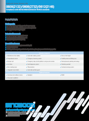 Kołowe podnośniki nożycowe Sinoboom 0808 