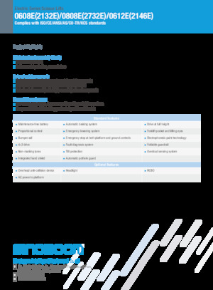Kołowe podnośniki nożycowe Sinoboom 0608E