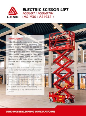 Kołowe podnośniki nożycowe LGMG  AS0607 