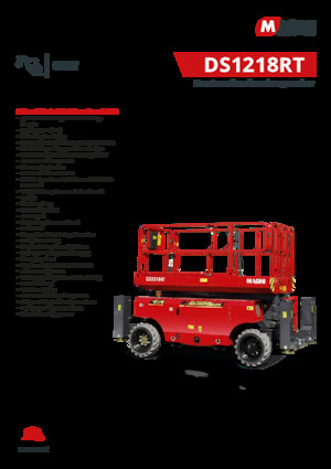 Kołowe podnośniki nożycowe MAGNI DS1218RT