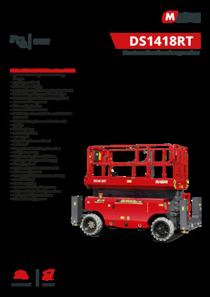 Kołowe podnośniki nożycowe MAGNI DS1418RT