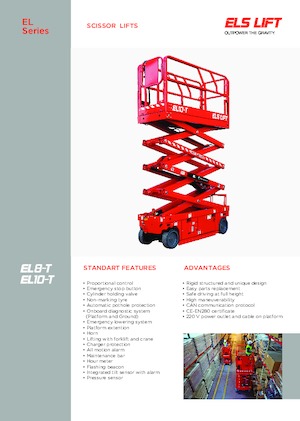 Kołowe podnośniki nożycowe ELS Lift EL 8-T