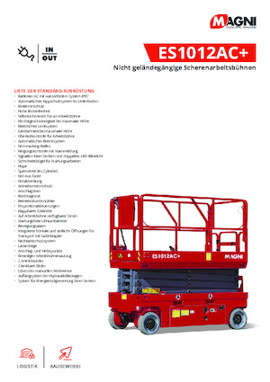 Kołowe podnośniki nożycowe MAGNI ES1012AC+