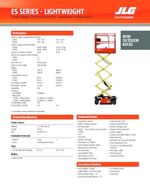 Kołowe podnośniki nożycowe JLG ES1330L