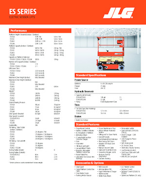 Kołowe podnośniki nożycowe JLG ES2632