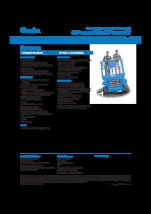 Kołowe podnośniki nożycowe Genie GS-3268 RT