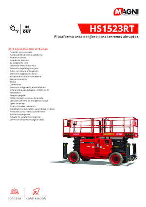 Kołowe podnośniki nożycowe MAGNI HS1523RT