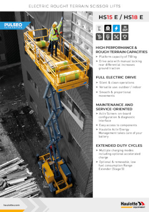 Kołowe podnośniki nożycowe Haulotte HS18E