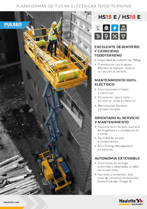 Kołowe podnośniki nożycowe Haulotte HS18E