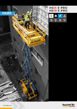 Kołowe podnośniki nożycowe Haulotte HS15E PRO