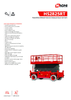 Kołowe podnośniki nożycowe MAGNI HS2825RT 