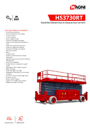 Kołowe podnośniki nożycowe MAGNI HS3730RT 