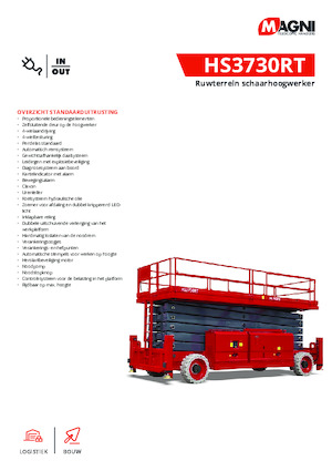 Kołowe podnośniki nożycowe MAGNI HS3730RT 