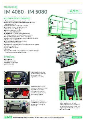Kołowe podnośniki nożycowe Imer IM 4080 UL