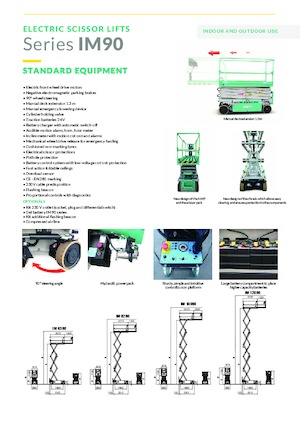 Kołowe podnośniki nożycowe Imer IM 10090